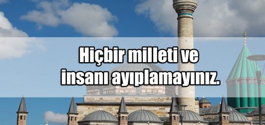 Mevlananın Birlik ile ilgili Sözleri