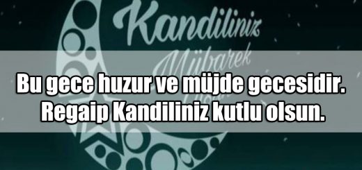 Regaip Kandili Mesajları