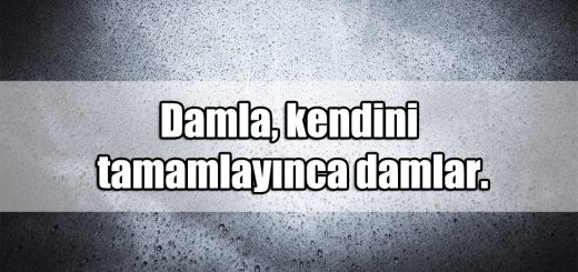 Damlalarla ilgili Sözler