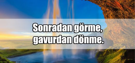 Sonradan Görmelere Sözler