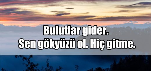 Gökyüzü ile ilgili Sözler