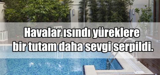 En Güzel Havuz Başı Mesajları