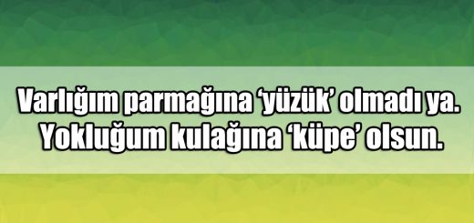 En Güzel Yüzük ile ilgili Sözler