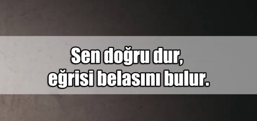 En Güzel Doğru ile ilgili Sözler