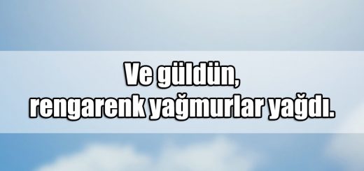 En Güzel Rengarenk ile ilgili Sözler