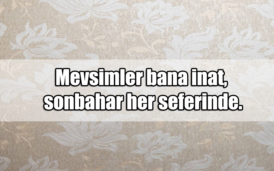 En Güzel Mevsimler ile ilgili Sözler