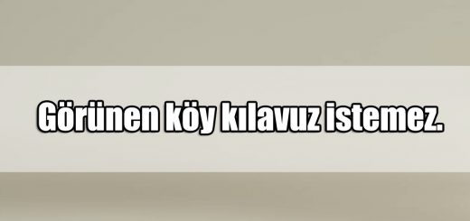 En Güzel Köy ile ilgili Sözler