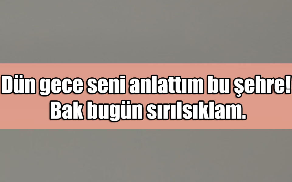 En Güzel Sırıksıklam Aşk ile ilgili Sözler